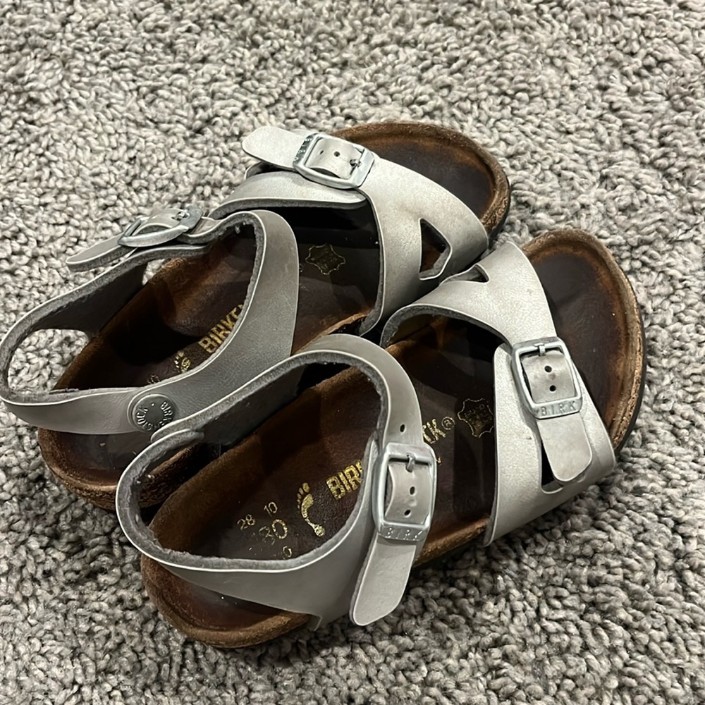 Used size 10 little kid Birkenstock sandals